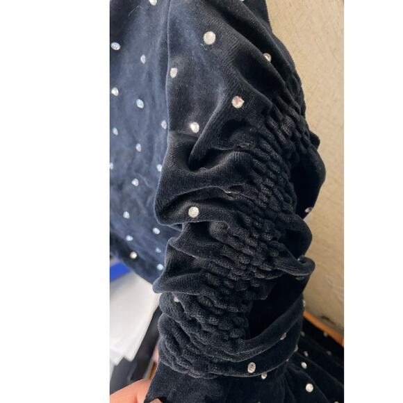 Victoria Secret plush lush little black dress womens small strapless rhinestones - Picture 3 of 12